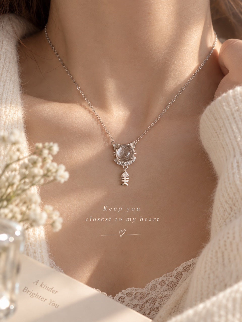 Whisker Pet Fur Keepsake Necklace