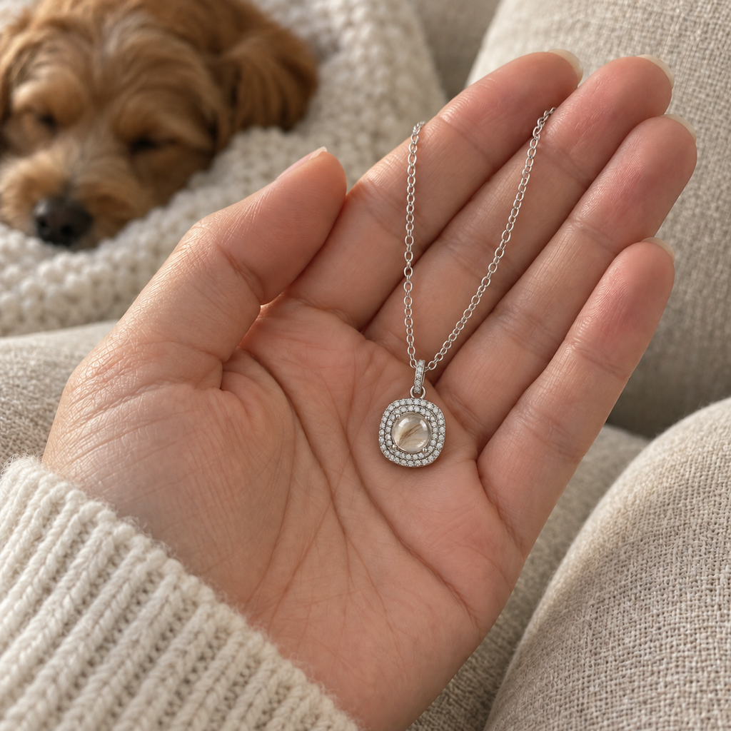 Halo Pet Fur Keepsake Necklace