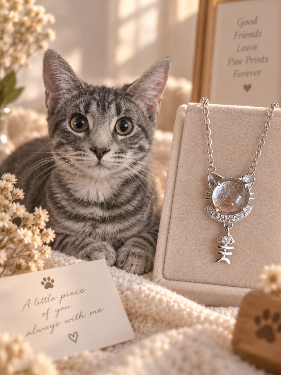 Whisker Pet Fur Keepsake Necklace