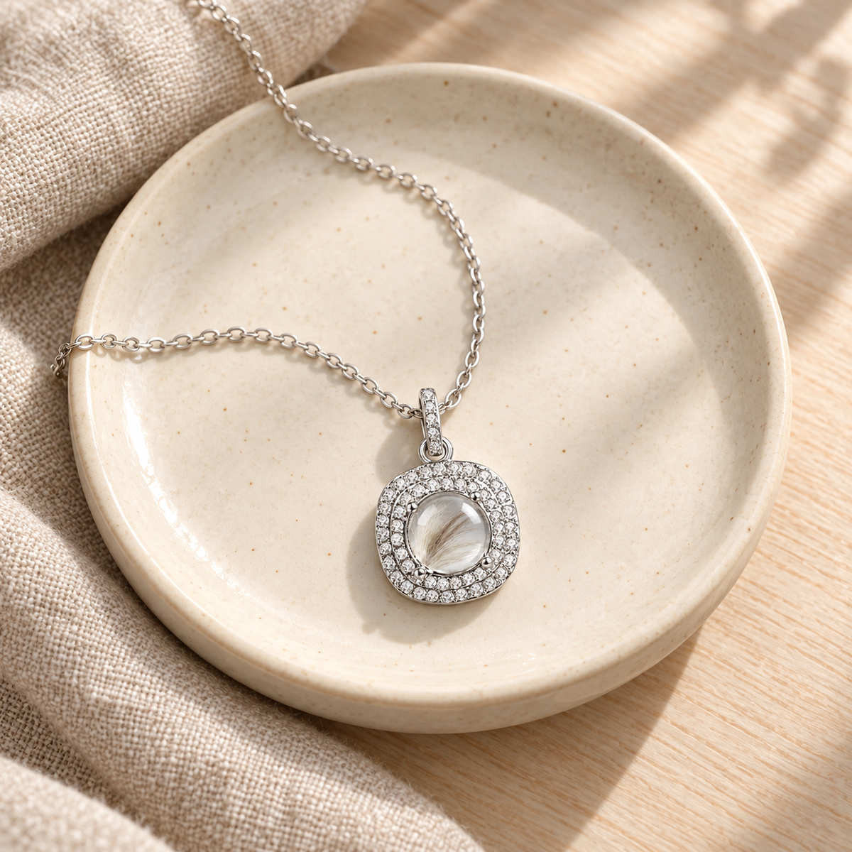Halo Pet Fur Keepsake Necklace