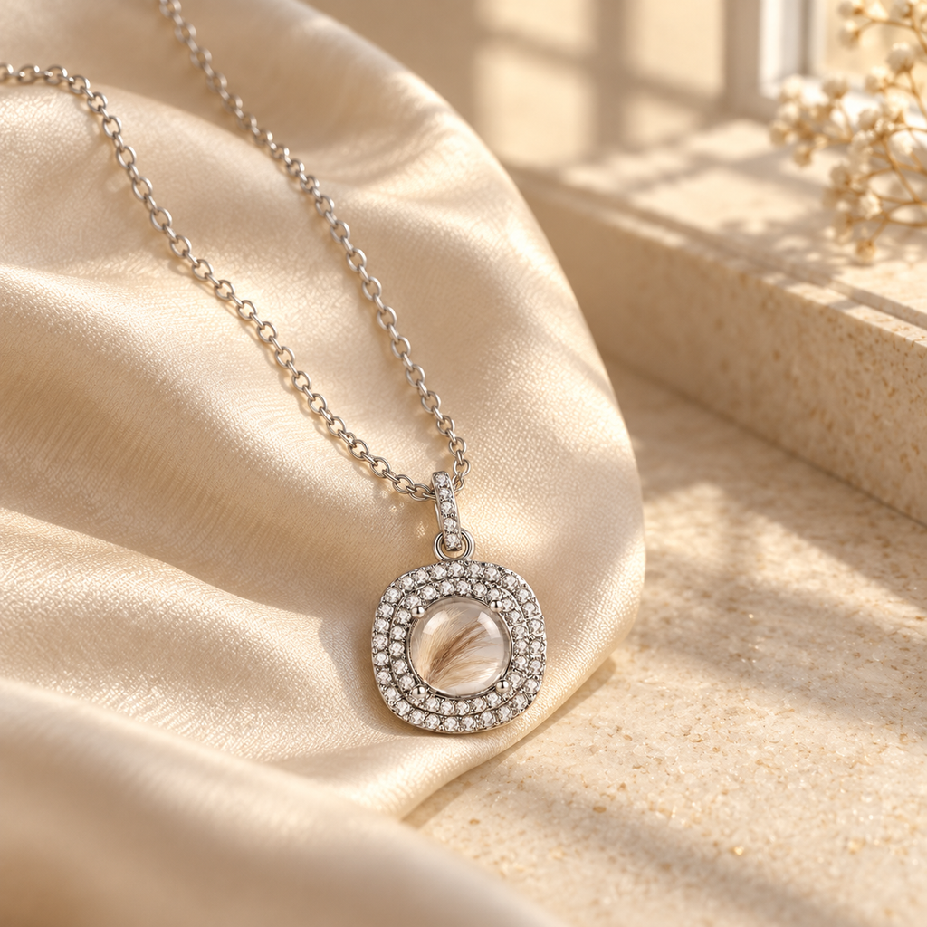 Halo Pet Fur Keepsake Necklace