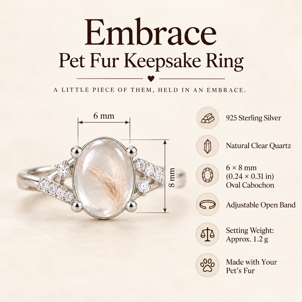 Embrace Pet Fur Keepsake Ring
